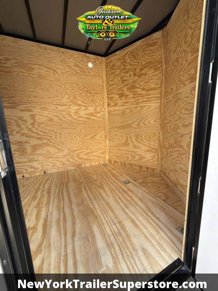 2026 Quality Cargo 7x16 w/ 7'5 Ceiling, Rear Wing, Two-Tone, Blackout Package