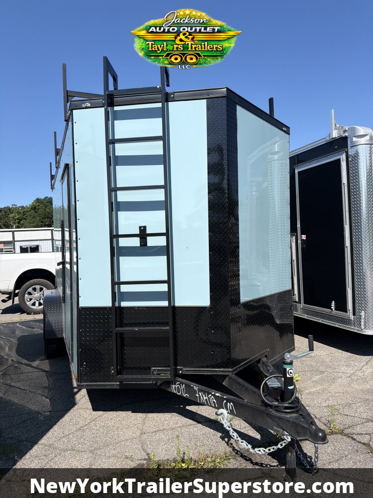 2026 Quality Cargo 7x14TA Contractor 7K GVW w/ Ladder Racks, Ladder, Walkable Roof