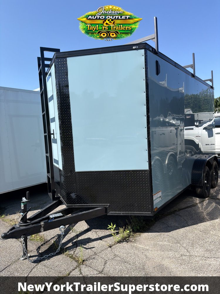 2026 Quality Cargo 7x14TA Contractor 7K GVW w/ Ladder Racks, Ladder, Walkable Roof