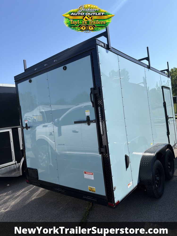2026 Quality Cargo 7x14TA Contractor 7K GVW w/ Ladder Racks, Ladder, Walkable Roof