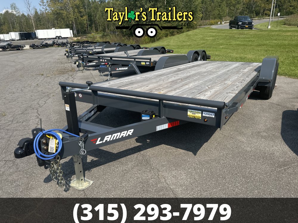 2024 Lamar Trailers 83x20 Flatbed Car Hauler 10,000 GVWR