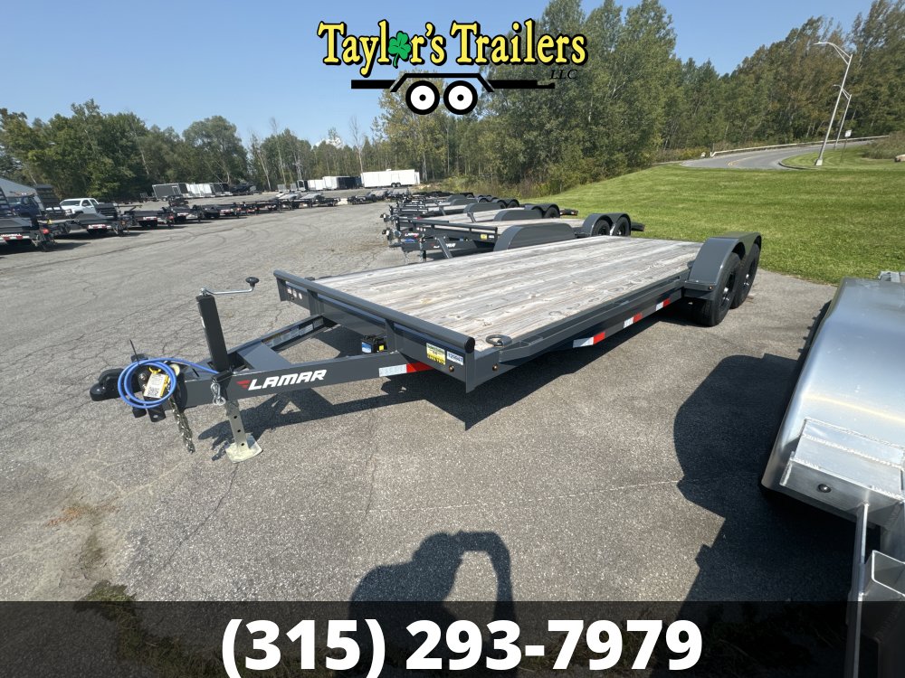 2024 Lamar Trailers 83x20 Flatbed Car Hauler 10,000 GVWR