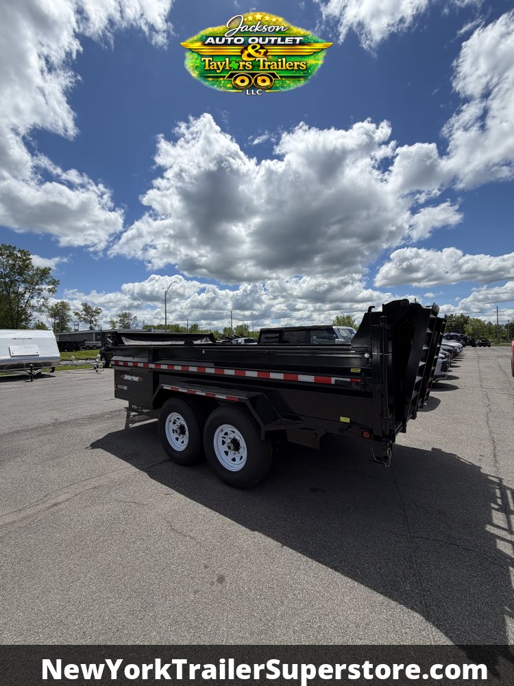2026 Weberlane 82x14 Galvanized Dump Trailer 15.6K GVW w/Barn Door Ramp Gate Combo