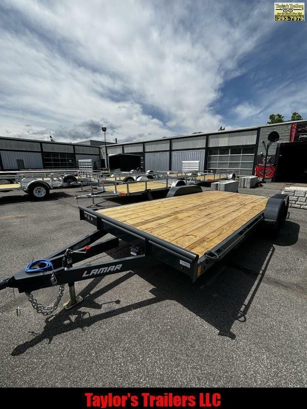 2024 Lamar Trailers 83x18 Flatbed Car Hauler 7,000 GVWR