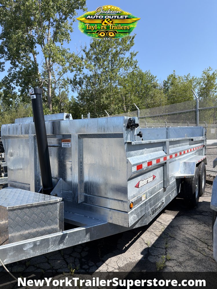 2026 Weberlane 82x16 Galvanized Dump Trailer 15.6K GVW w/Tarp Kit