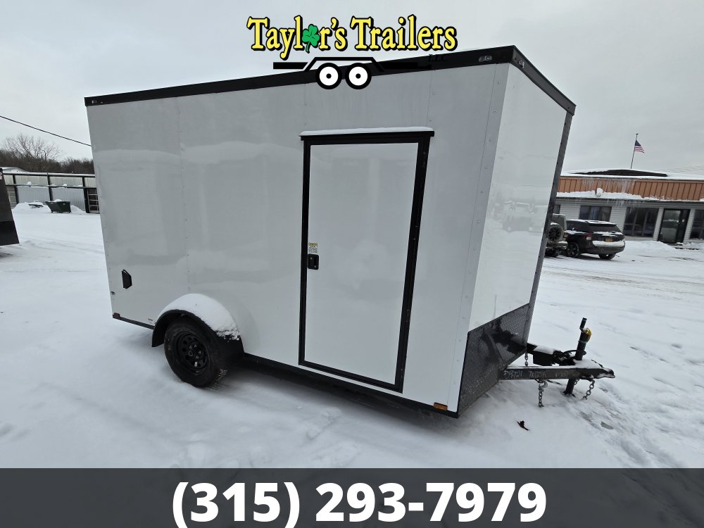 2025 Quality Cargo 7X12SA 3500 GVW w/ 7FT Ceiling & Blackout Package Enclosed Trailer