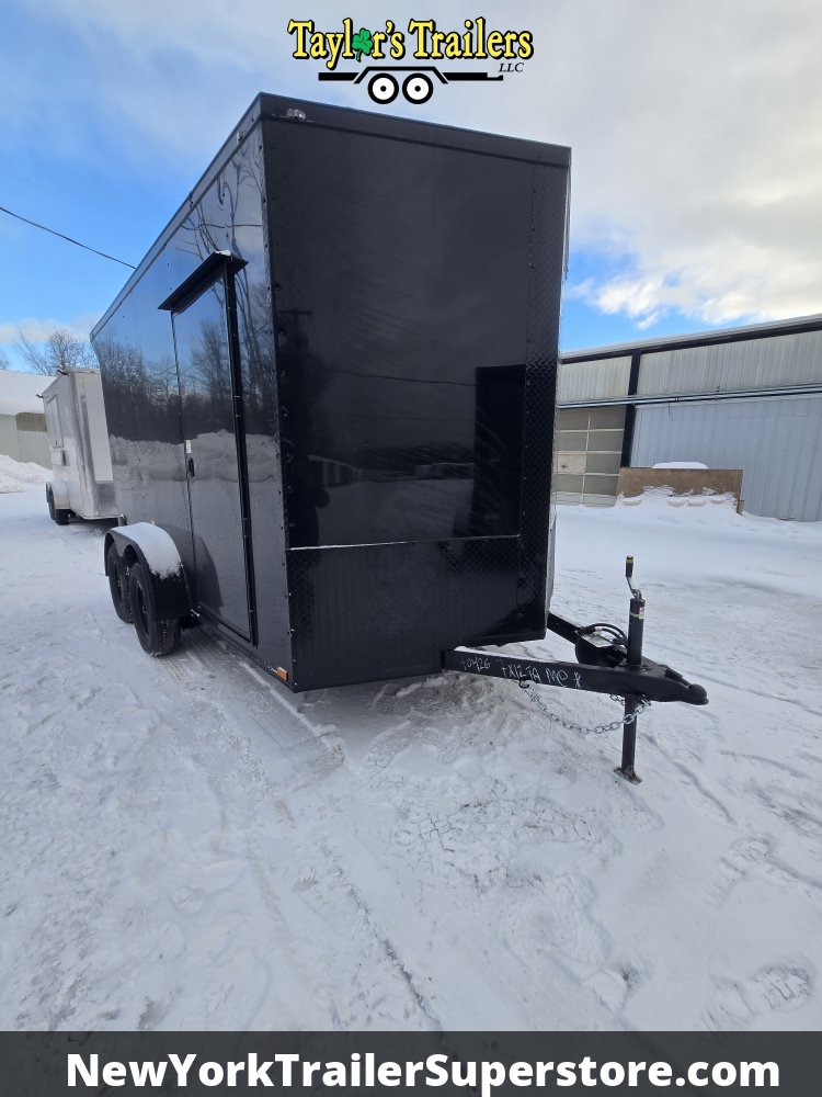 2026 Quality Cargo Trailer 7X12TA w/ 7' Ceiling, Rear Wing with Lights and Blackout- 7k GVW