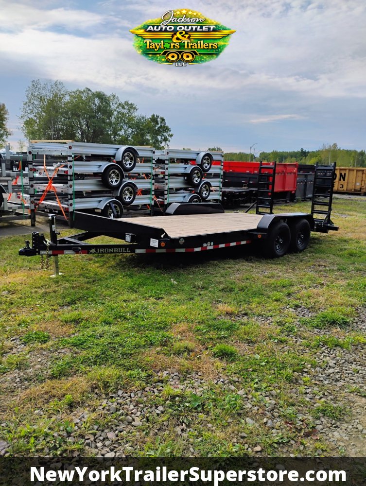2027 Iron Bull 83 x 18 ETB Car Hauler w/ Slide Out Ramps 10k GVWR
