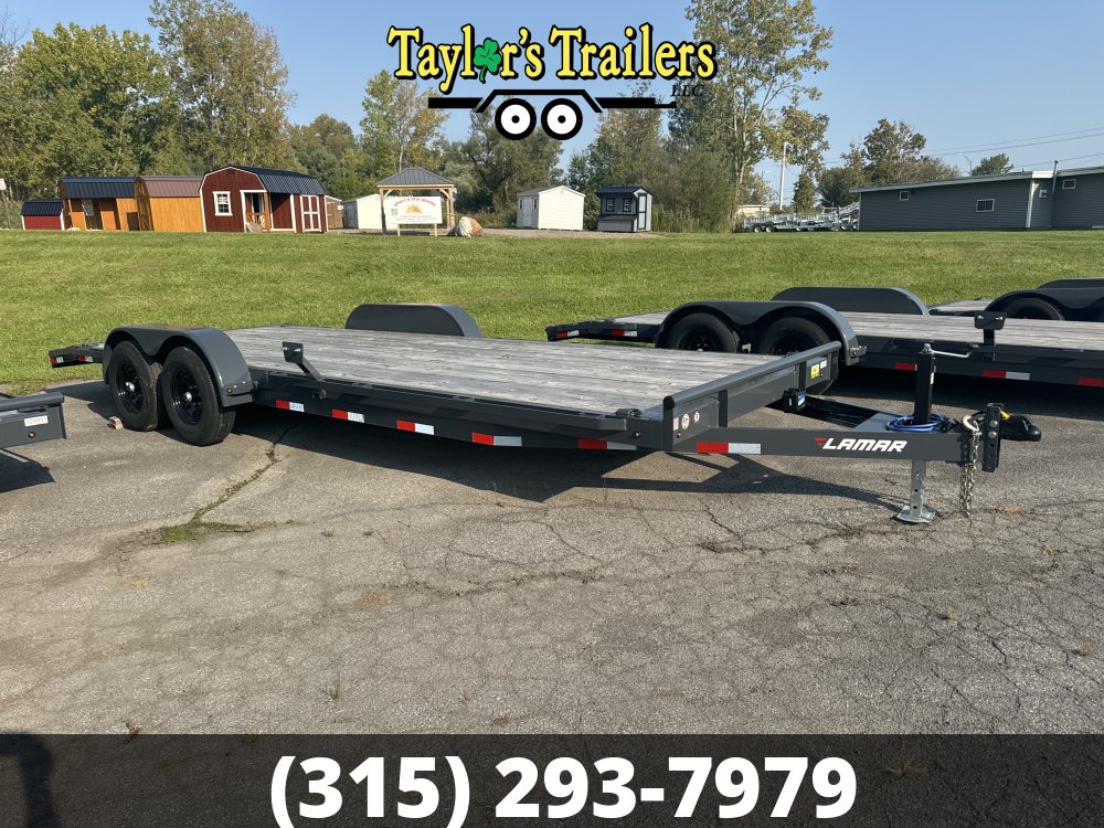 2024 Lamar Trailers 83x22 Flatbed Car Hauler 10,000 GVWR