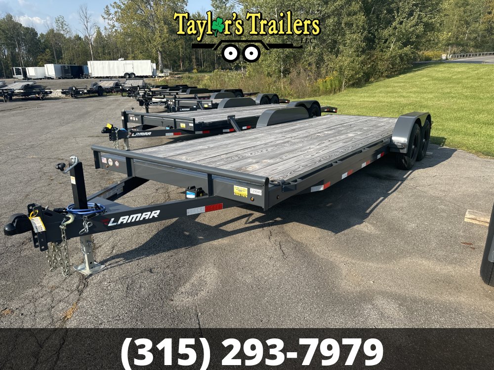 2024 Lamar Trailers 83x22 Flatbed Car Hauler 10,000 GVWR