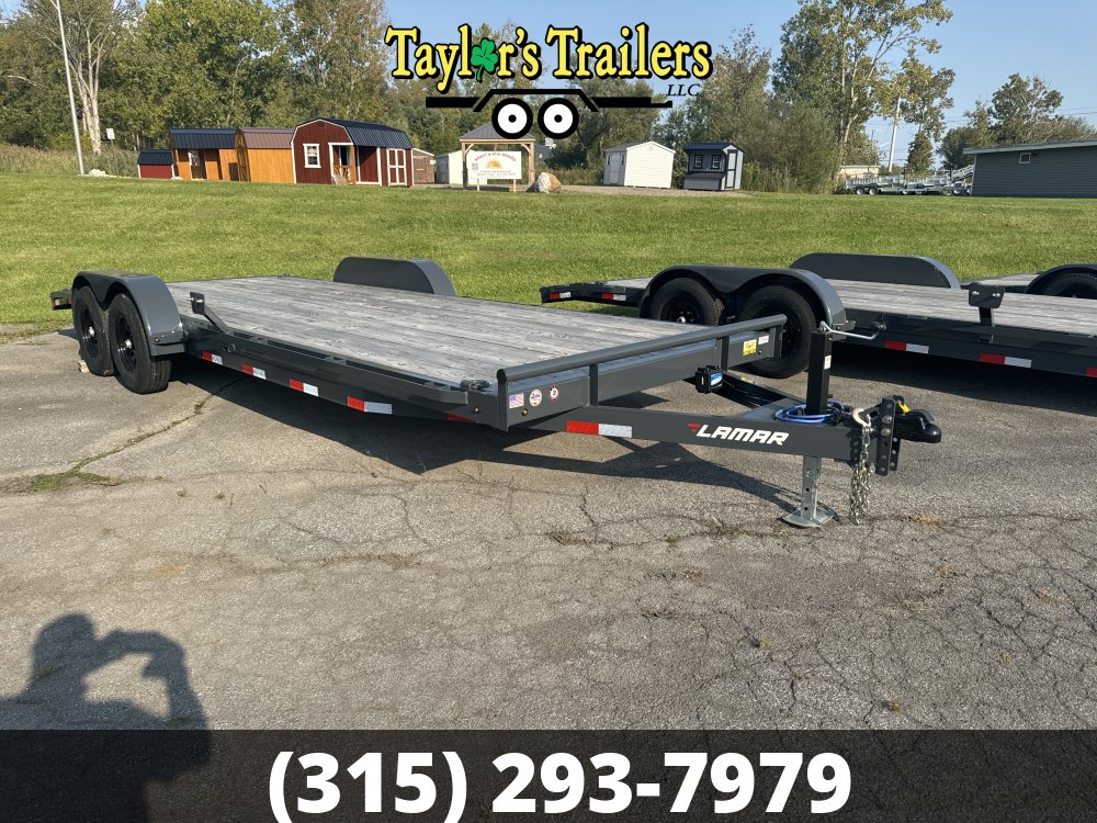 2024 Lamar Trailers 83x22 Flatbed Car Hauler 10,000 GVWR