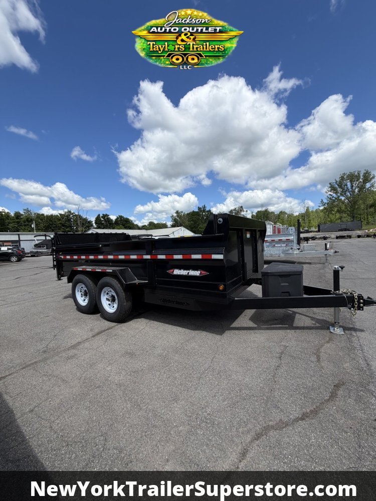 2026 Weberlane 82x16 Dump Trailer 15.6K GVW w/Barn Door Ramp Gate Combo