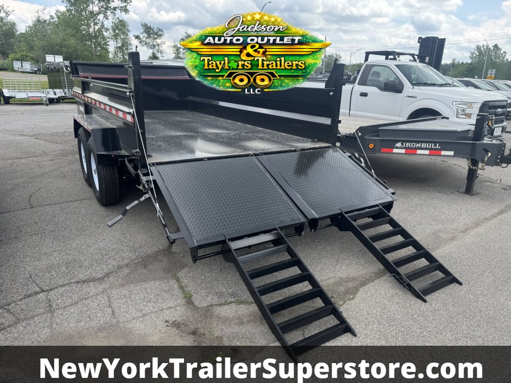 2026 Weberlane 82x16 Dump Trailer 15.6K GVW w/Barn Door Ramp Gate Combo