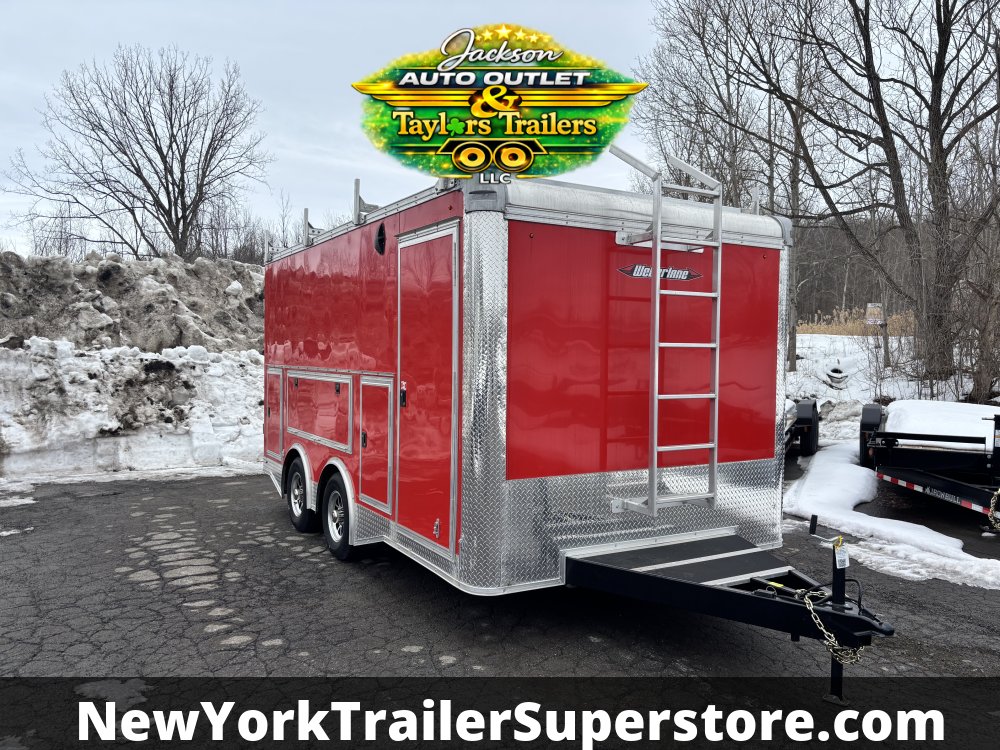 2025 Weberlane 8.5x16 10K GVW Tool Crib Contractor Trailer LOADED!!