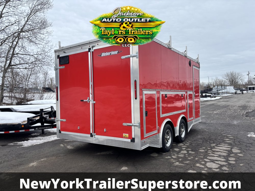 2025 Weberlane 8.5x16 10K GVW Tool Crib Contractor Trailer LOADED!!