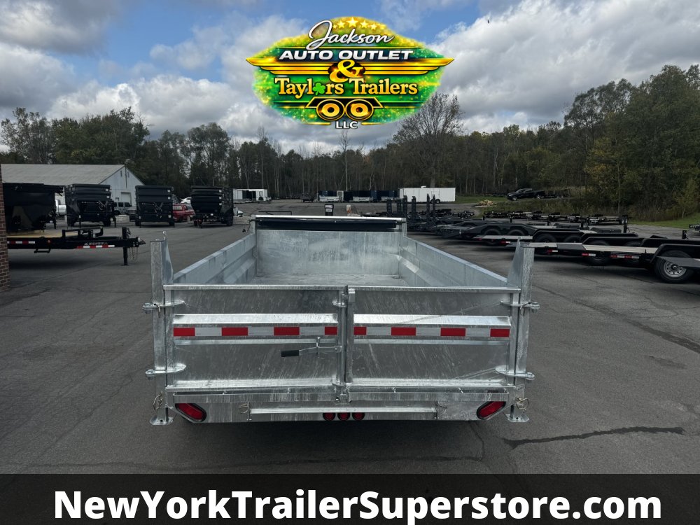 2026 Weberlane 6x10 Dump Trailer 7K GVW Galvanized w/Tarp Kit