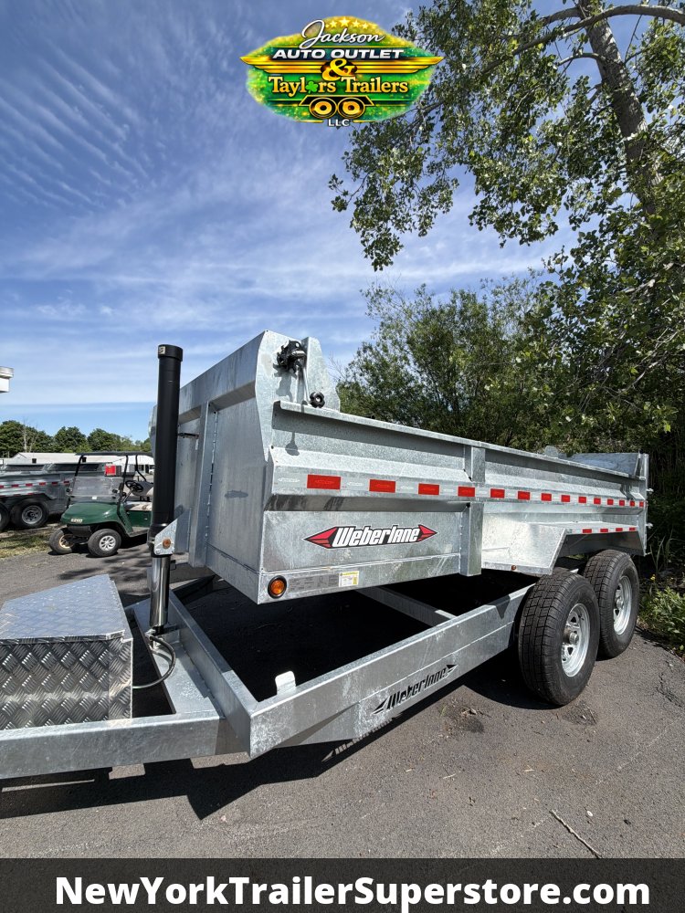 2026 Weberlane 82x14 15.6K GVW Gavanized Dump Trailer 15.6K GVW w/Tarp Kit