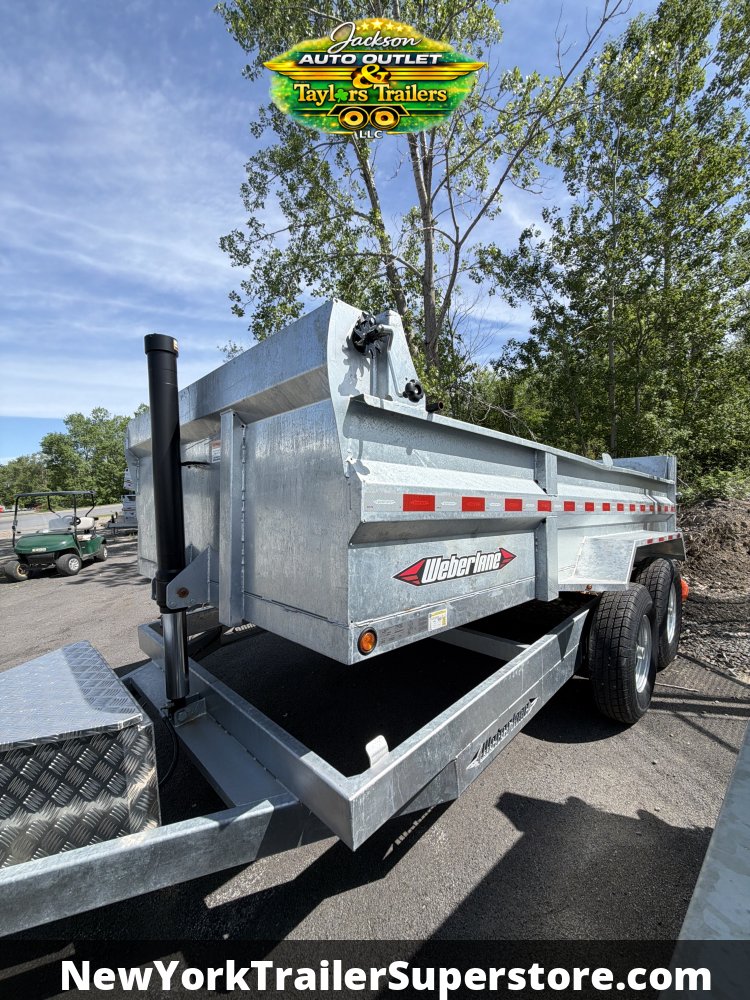 2026 Weberlane 82x14 15.6K GVW Gavanized Dump Trailer 15.6K GVW w/Tarp Kit
