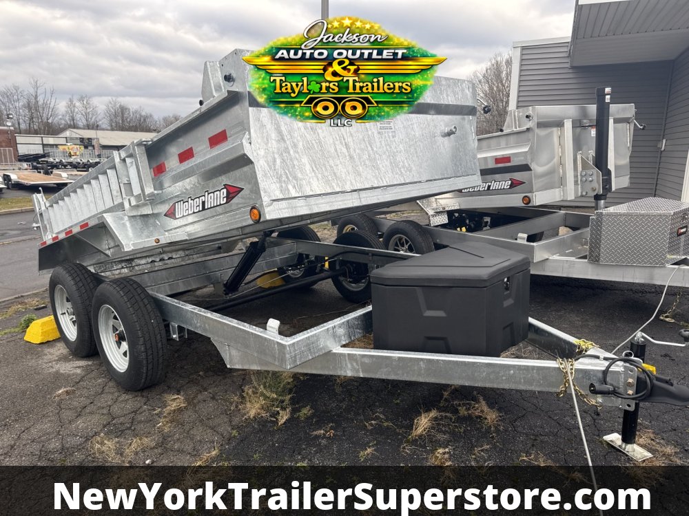 2026 Weberlane 6x10 Dump Trailer 10K GVW Galvanized w/Tarp Kit