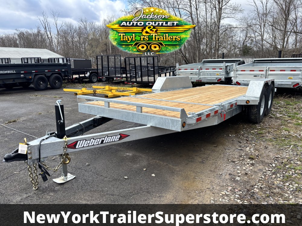 2026 Weberlane 7'x20' Galvanized Gravity Tilt Trailer 15.6k GVW