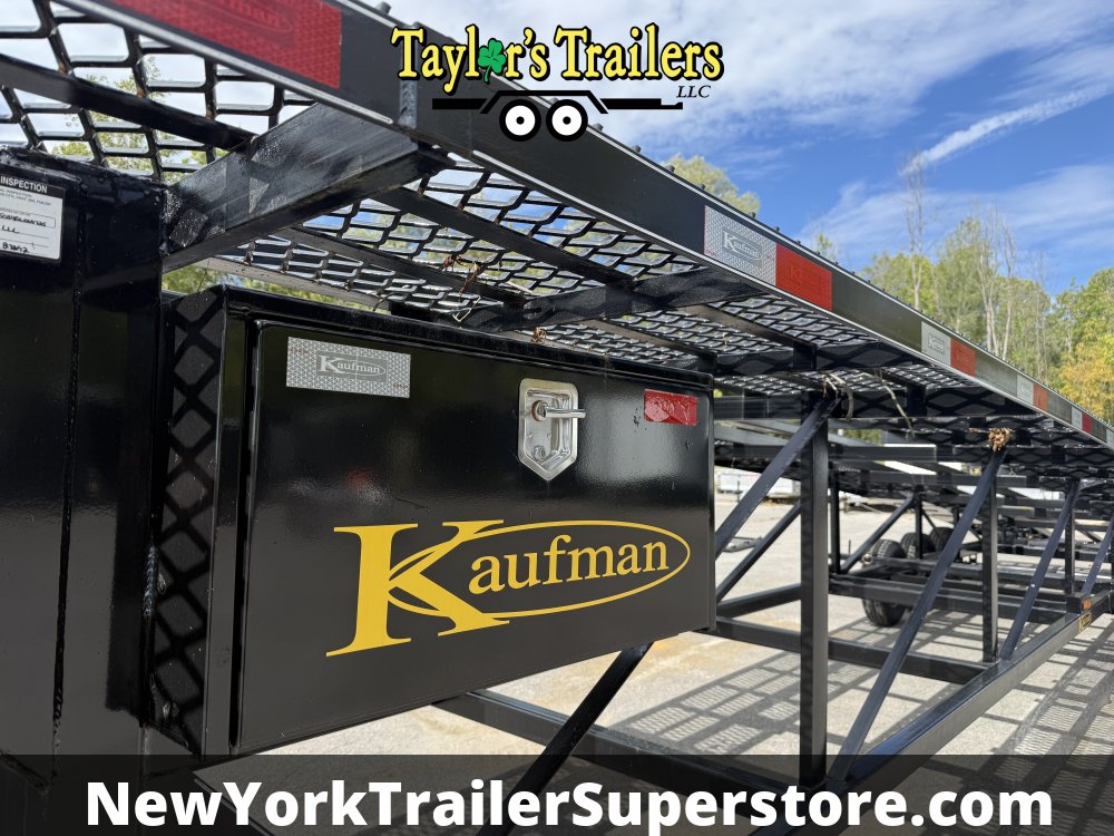 2025 Kaufman W50 Delux 102"x50' Wedge Car Hauler 18k GVW Tri-Axle w/ Trailer Hauling Package