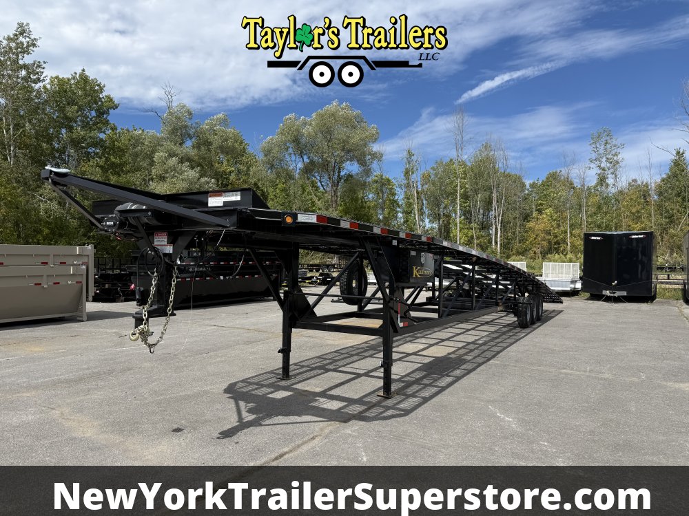 2025 Kaufman W50 Delux 102"x50' Wedge Car Hauler 18k GVW Tri-Axle w/ Trailer Hauling Package