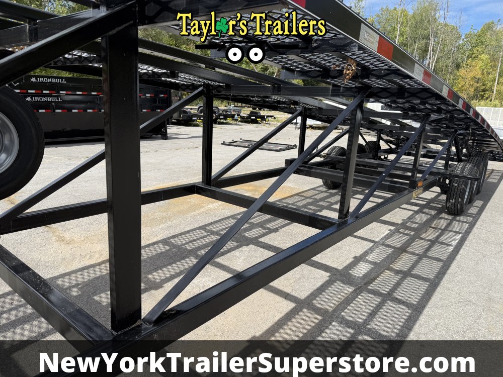 2025 Kaufman W50 Delux 102"x50' Wedge Car Hauler 18k GVW Tri-Axle w/ Trailer Hauling Package