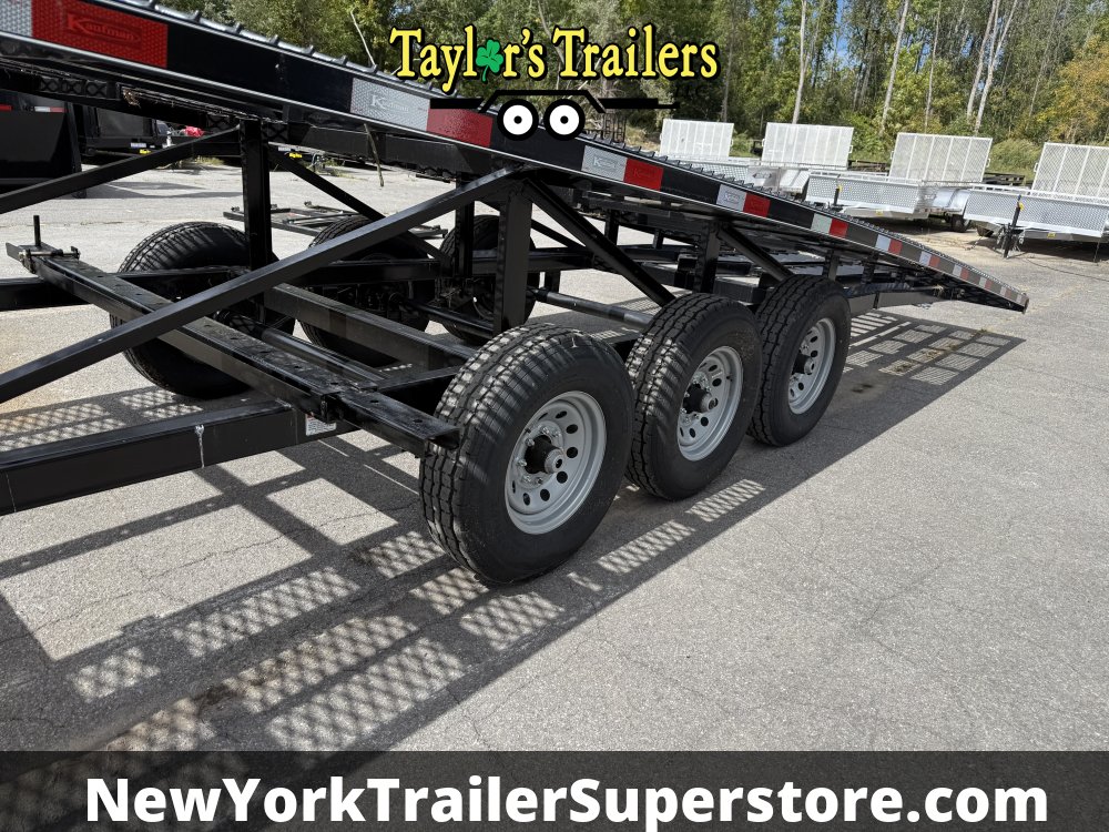 2025 Kaufman W50 Delux 102"x50' Wedge Car Hauler 18k GVW Tri-Axle w/ Trailer Hauling Package