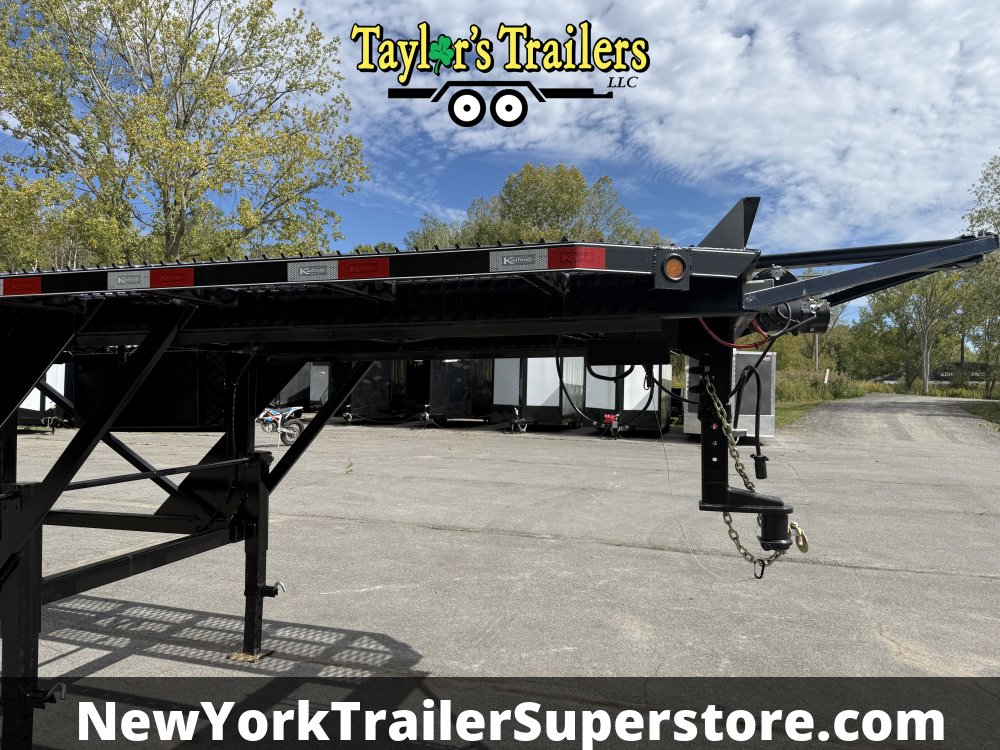 2025 Kaufman W50 Delux 102"x50' Wedge Car Hauler 18k GVW Tri-Axle w/ Trailer Hauling Package