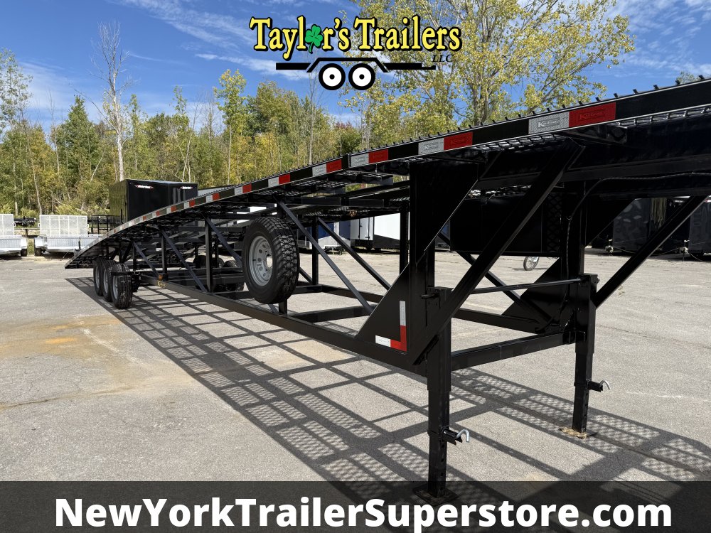 2025 Kaufman W50 Delux 102"x50' Wedge Car Hauler 18k GVW Tri-Axle w/ Trailer Hauling Package