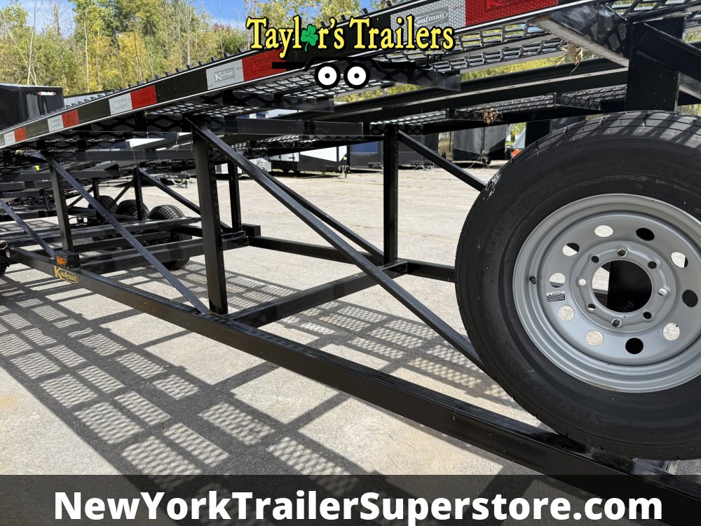 2025 Kaufman W50 Delux 102"x50' Wedge Car Hauler 18k GVW Tri-Axle w/ Trailer Hauling Package