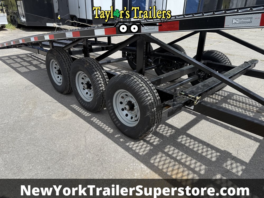 2025 Kaufman W50 Delux 102"x50' Wedge Car Hauler 18k GVW Tri-Axle w/ Trailer Hauling Package