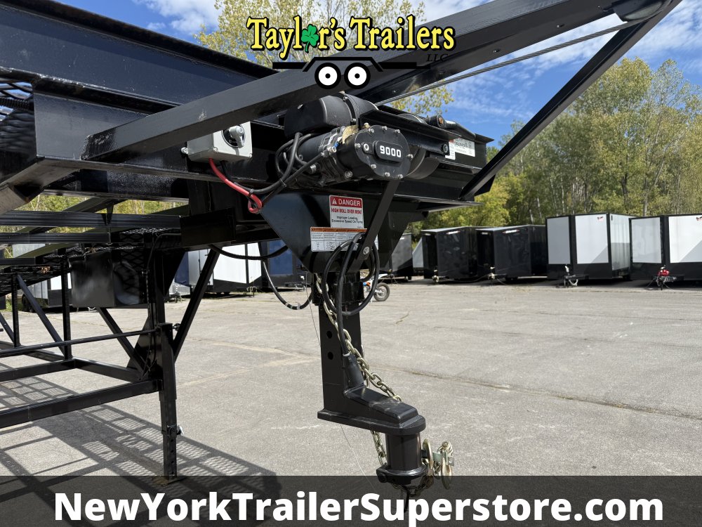 2025 Kaufman W50 Delux 102"x50' Wedge Car Hauler 18k GVW Tri-Axle w/ Trailer Hauling Package