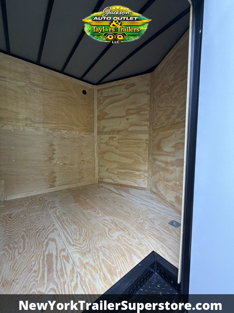 2027 Quality Cargo 8.5x16 Contractor Job Trailer w/ 8' Ceiling, Rear Wing w/ Lights, Blackout Packag