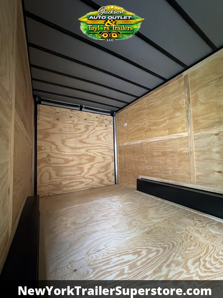 2027 Quality Cargo 8.5x16 Contractor Job Trailer w/ 8' Ceiling, Rear Wing w/ Lights, Blackout Packag