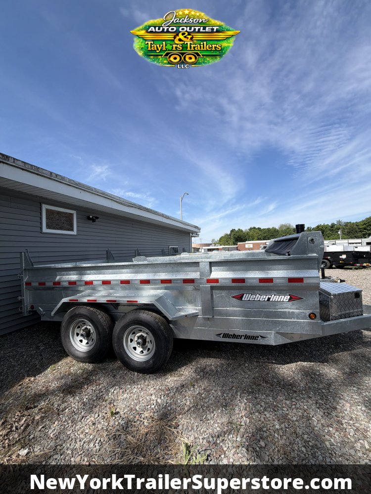 2026 Weberlane 82x14 15.6K GVW Gavanized Dump Trailer 15.6K GVW w/Tarp Kit