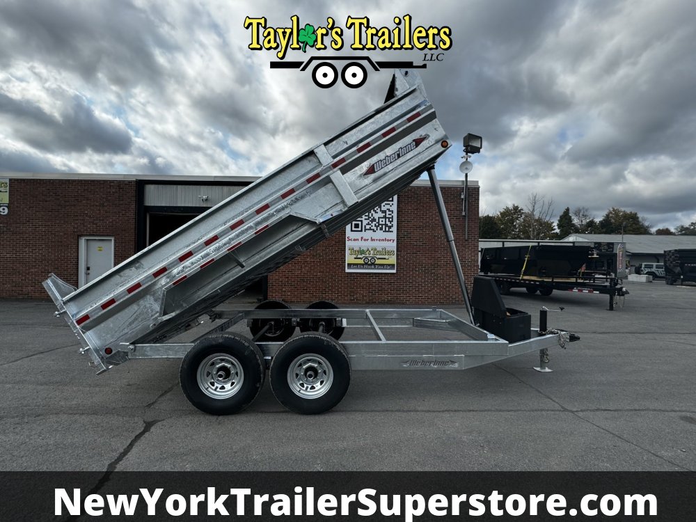 2026 Weberlane 7x14 15.6K GVW Gavanized Dump Trailer 15.6K GVW w/Tarp Kit