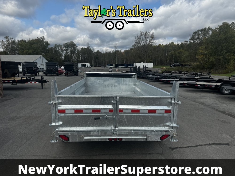 2026 Weberlane 7x14 15.6K GVW Gavanized Dump Trailer 15.6K GVW w/Tarp Kit