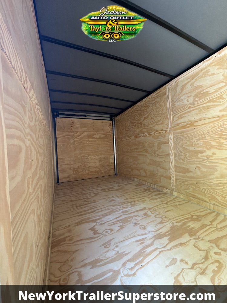 2026 Quality Cargo 7x16TA 7k GVW w/ 7' Ceiling, Rear Wing, Black Out Package, PolyCore Sides