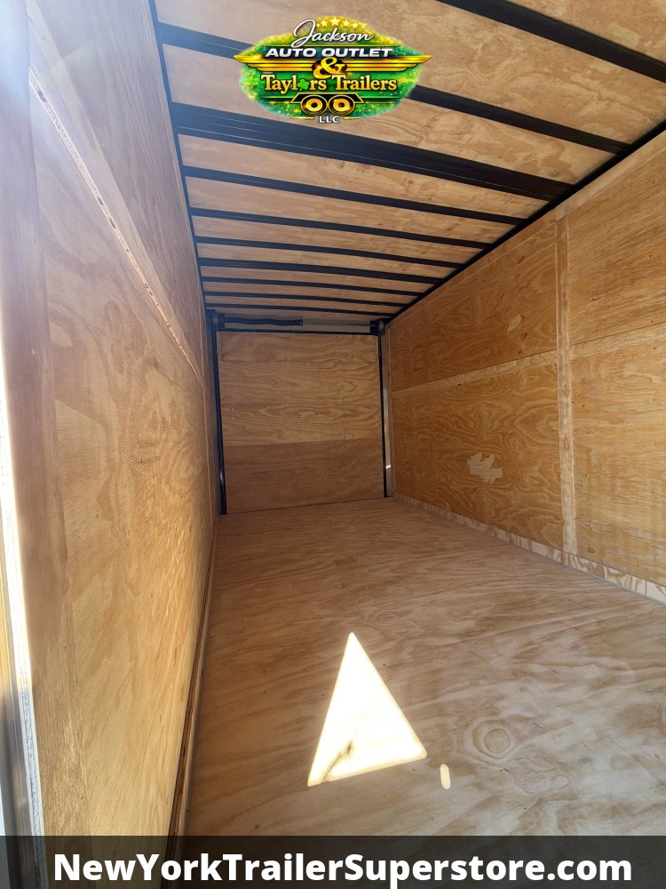 2026 Quality Cargo 7x16TA 7k GVW w/ 7' Ceiling, Ladder Racks, Walkable Roof, & Black Out Package
