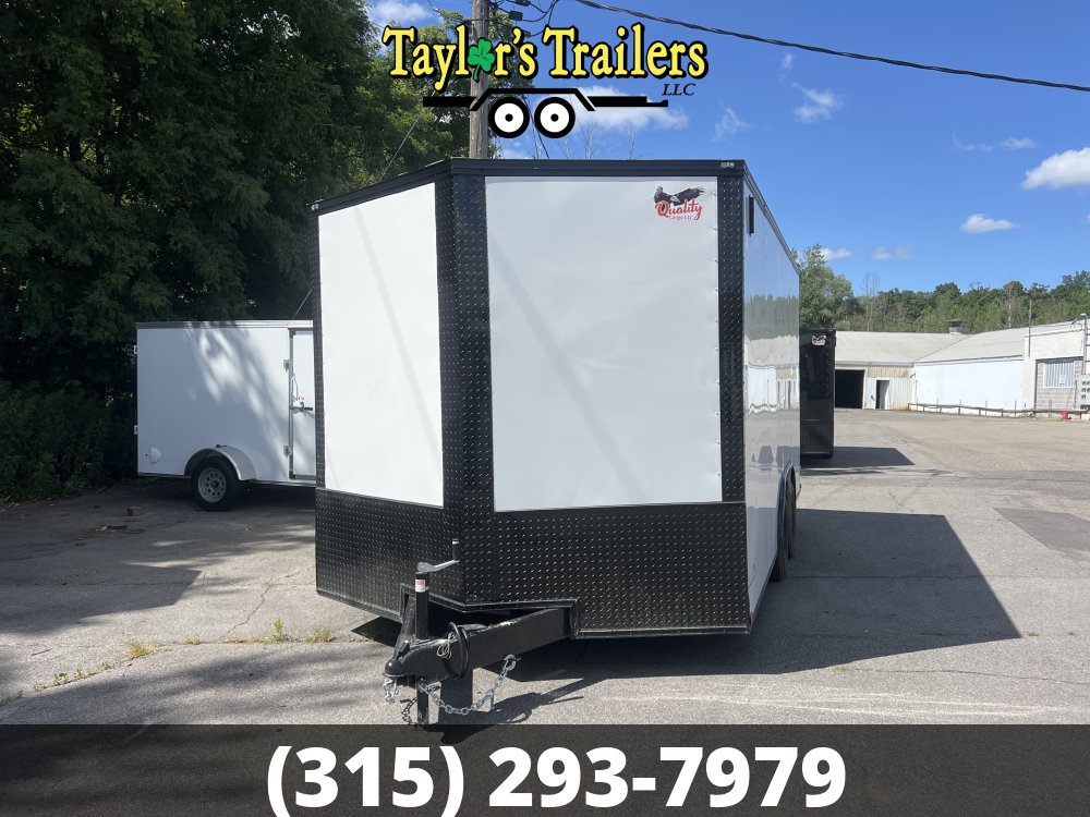 2025 Quality Cargo 102x16TA 7k GVW Enclosed w/ Blackout Package & 7' Ceiling