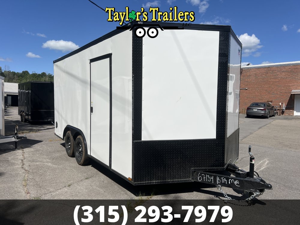 2025 Quality Cargo 102x16TA 7k GVW Enclosed w/ Blackout Package & 7' Ceiling