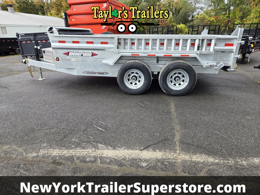 2026 Weberlane 6'x12' Galvanized Dump Trailer 10k GVW w/ Tarp