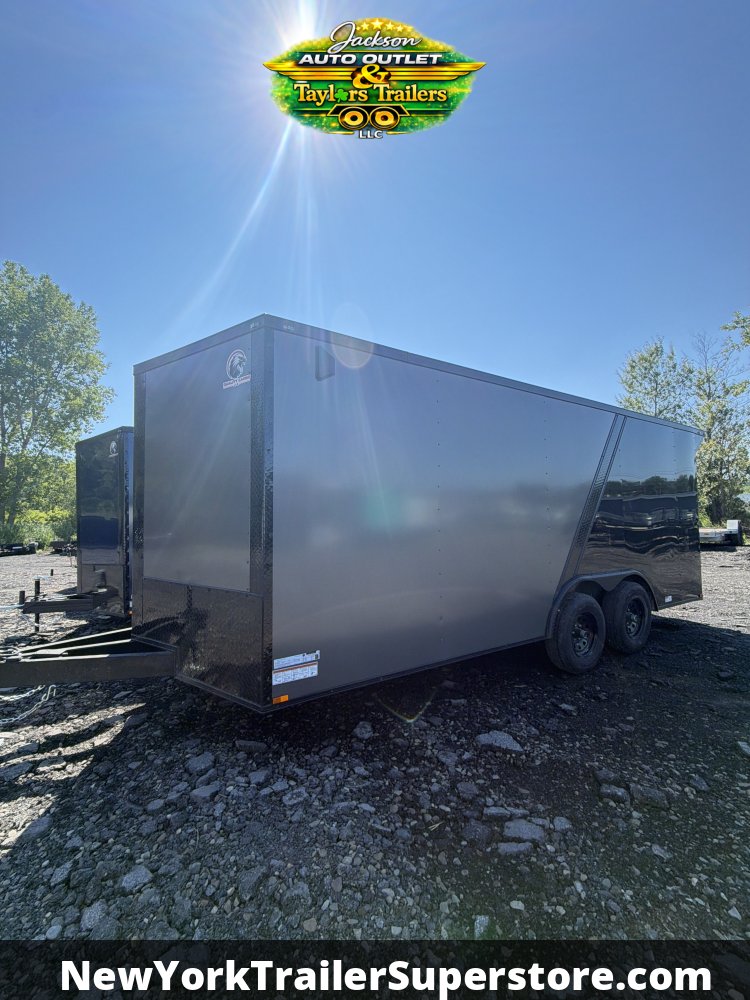 2026 Quality Cargo 8.5X18 W/ 6'6 Ceiling, Rear Wing w/ Lights, Two-Tone