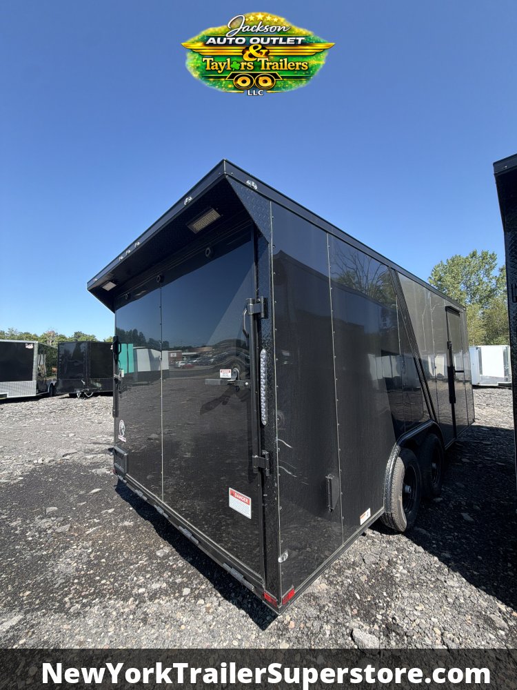 2026 Quality Cargo 8.5X18 W/ 6'6 Ceiling, Rear Wing w/ Lights, Two-Tone