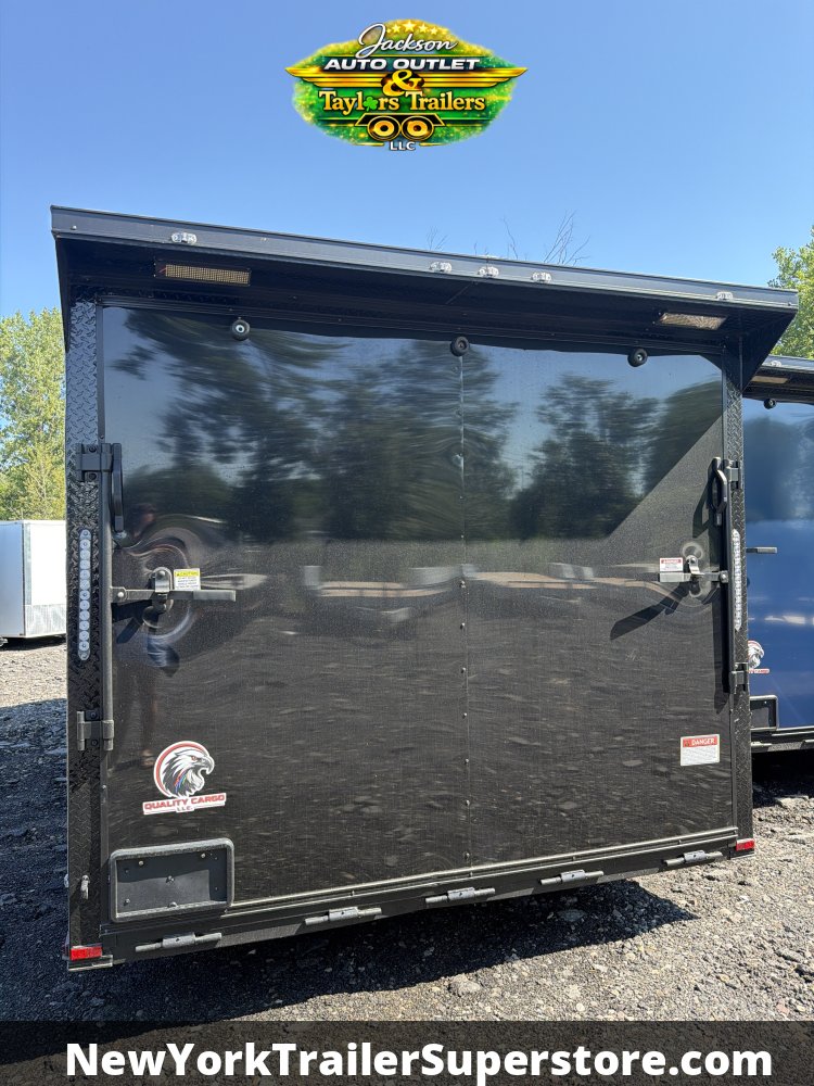 2026 Quality Cargo 8.5X18 W/ 6'6 Ceiling, Rear Wing w/ Lights, Two-Tone