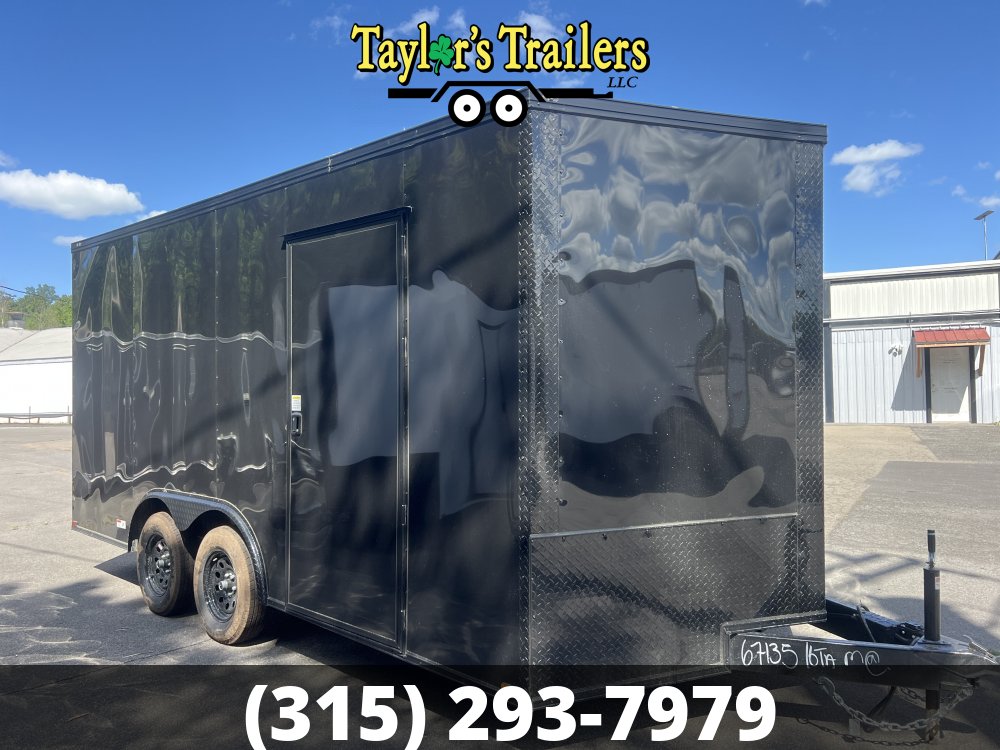 2025 Quality Cargo 102x16TA 7k GVW Enclosed w/ Blackout Package & 7' Ceiling
