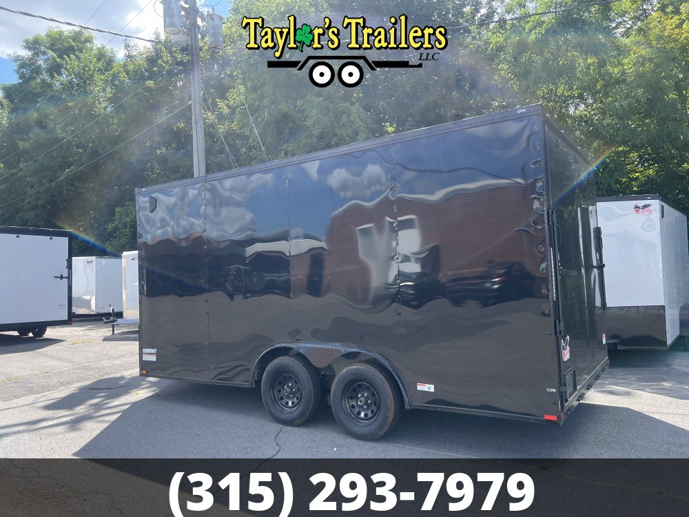 2025 Quality Cargo 102x16TA 7k GVW Enclosed w/ Blackout Package & 7' Ceiling
