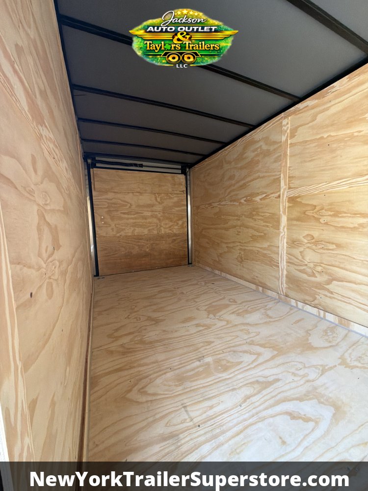 2026 Quality Cargo 7x16TA 7k GVW w/ 7' Ceiling, Rear Wing, Black Out Package, PolyCore Sides