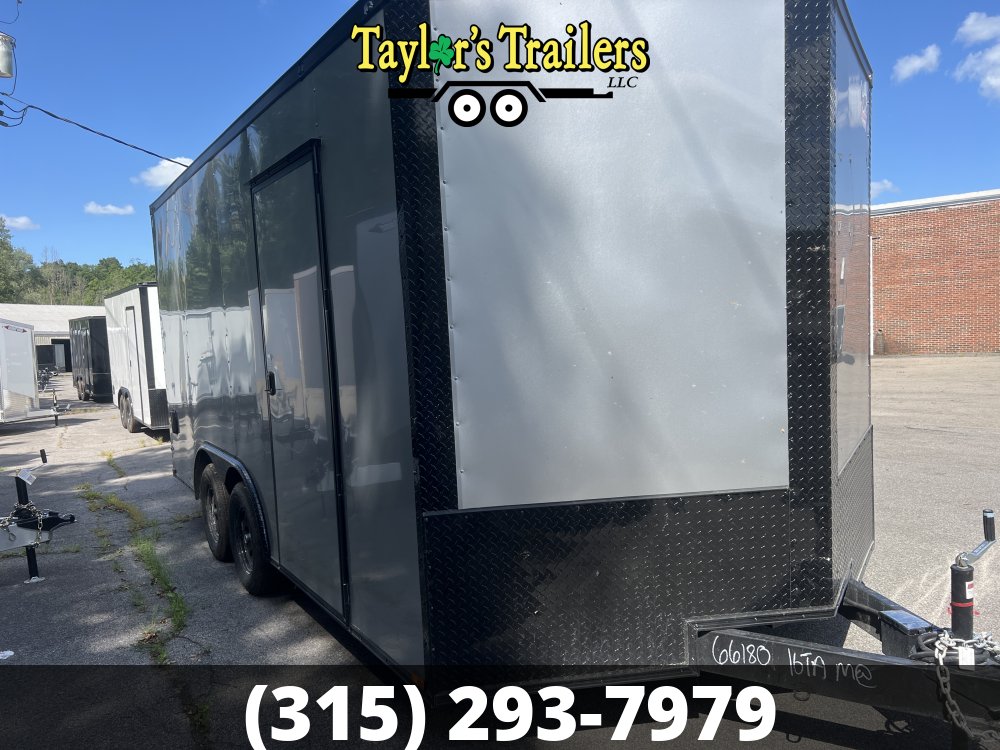 2025 Quality Cargo 102x16TA 7k GVW Enclosed w/ Blackout Package & 7' Ceiling